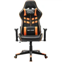 VidaXL Gaming-Stuhl Schwarz und Orange Kunstleder