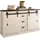furn.design Sideboard 162 x 91 x 43 cm Weiß / Anthrazit