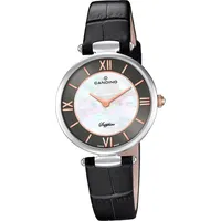 Candino Elegance Quarzwerk Damen Uhr C4669/2 Armbanduhr Analog schwarz D2UC4669/2 - Schwarz