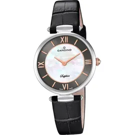 Candino Elegance Quarzwerk Damen Uhr C4669/2 Armbanduhr Analog schwarz D2UC4669/2 - Schwarz