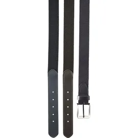 Babista Herrengürtel Leder/Polyester/Viskose/Elasthan schwarz 120