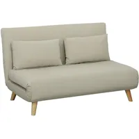 Homcom Schlafsofa Polyester 1-Sitzer Beige