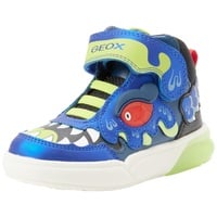 GEOX J GRAYJAY Boy Sneaker, ROYAL/Lime, 38