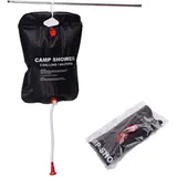 Odipie - Solar-duschtasche, 25 L, Dusche, Camping, Solartasche, Solar-camping-duschtasche, Solarheizung, Tragbare Wassertasche Mit Schlauch Und Duschkopf Für Reisen, Strand, Garten