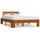 vidaXL Massivholzbett 120 x 200 cm Honigbraun