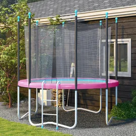 sportnow Trampolin-Randabdeckung, Rosa Kunststoff, 305x305 cm unisex, Outdoor Spielzeug