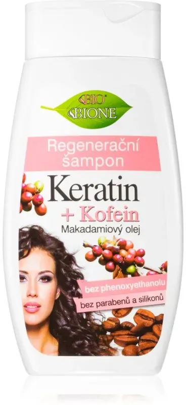 Bione Cosmetics Keratin + Caffeine Regenierendes Shampoo 260 ml