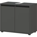 Germania Waschbeckenunterschrank Lemont 63 x 55 cm Grau