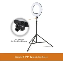 Walimex pro LED Rainbow 60W RGBW Ringleuchte Set 1 (Ringleuchte), Dauerlicht,