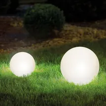 esotec Solarkugeln SIENA 2er-Set ⌀=20 und 30 cm LED-Gartenkugel outdoor 102894