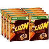 Nestlé Cerealien LION WildCrush, Schoko  Karamell Frühstücks-Cerealien, 8er P...