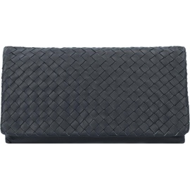 ABRO Piuma Clutch Tasche Leder 27.5 cm, black-nickel