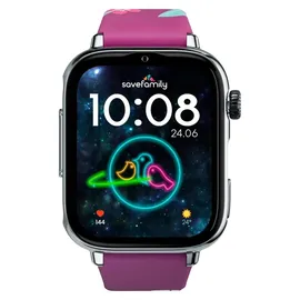 SaveFamily SaveWatch Plus 2 GPS+Cellular 49,8 mm Silber Silikonarmband Maui