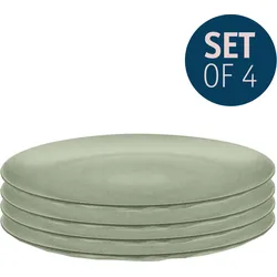 Speiseteller KOZIOL "CLUB PLATE", grün, B:26cm H:1,8cm L:26cm, Kunststoff, Speiseteller, recycelbar, CO2 neutrale Produktion, Kunststoff, Ø 26 cm