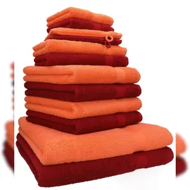 Betz Premium Handtuchset 12-tlg. blutorange/rubinrot