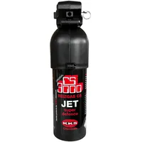 CS 3000 Reizgas Verteidigungsspray KO-Spray zur Selbstverteidigung CS Gas/Spray Abwehrspray gegen Personen zugelassen Personenabwehrspray Tränengasspray 400 ml Profi-Pistolengriff Limited Edition