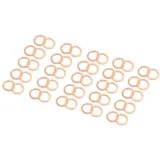 GZYF 007603-014106 Ölablassdichtung, Dichtungsring, Dichtungsring, Unterlegscheibe, 50 Stück, für Mercedes-Benz SL500, SL550, SL63, SL65, SLC300, SLK250, Kupfergelb