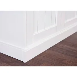 Interlink Buffetschrank Westerland 6.2 131 x 45 x 191 cm Weiß/Sepia