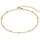 Steel_art Fußkette für Frauen Camila silberfarben poliert in goldfarben | Gr.: onesize