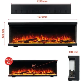 kaminio Elektrokamin LEA schwarz