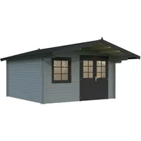 Palmako Gartenhaus Britta 14,6 m2 - 40 mm Grau