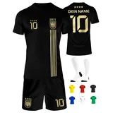 Deutschland Trikot Kinder Herren Damen WM 2026 Fussball Geschenke Jungen Coole Sachen für Jungs Fußball Trainingsanzug Tshirt EM Shirt geschenk junge 10 jahre Fußballtrikot Mädchen Set IIIII20Fo7IIIII - 134