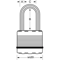 Master Lock Vorhängeschloss Excell Sicherheitsklasse 8 M1EURTRILHCC