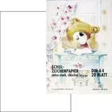 Ludwig Bähr Ursus Zeichenblock 120 g/m2, weiß, geleimt, 20 Blatt,