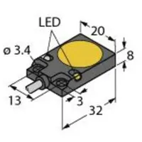 Turck Sensor bündig NPN, Wechsler BI5-Q08-VN6X2