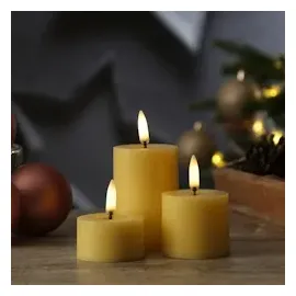 uYuni LED Mini Kerzenset Thea D: 5 cm gelb 3 St.