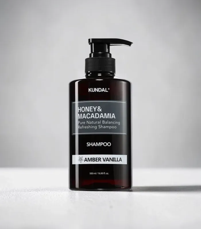 Kundal Honey & Macadamia Nature Shampoo Amber Vanilla – pflegendes Haarshampoo 500ml