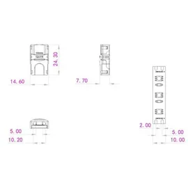Eurolite LED Strip Einspeiser 2Pin 10mm Schwarz