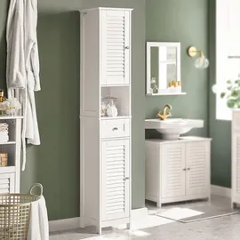 SoBuy FRG236 Hochschrank 32 x 170 cm Weiß Holzwerkstoff