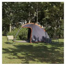 vidaXL Zelt Grau/Orange