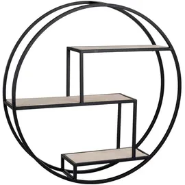 House Nordic Wandregal 62 x 14 x 62 cm Schwarz