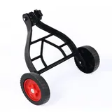 Stützrad für Trimmer | Hilfs für Motorsense | Rasentrimmer Stütz Set | s für Motorsense, Stabile Dreieckstruktur, Ergonomische Entlastung, Für Rasentrimmer, Rasenkantenschneider