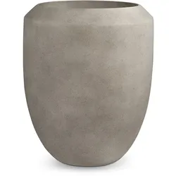 Cigar Pflanzgefäß - frostfest Ø 47 cm, Höhe 55 cm grau