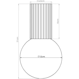 Sollux Lighting Plafond HALO 1xG9 Aluminium/Glas 21x12x12cm blau