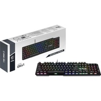 MSI Vigor GK-41 LR Gaming Keyboard, verkabelt (DE, Kabelgebunden), Tastatur