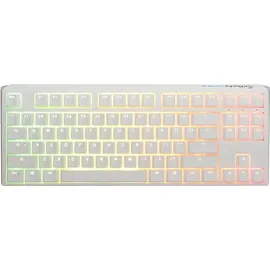 Ducky One 3 Classic Pure White TKL Gaming Tastatur, RGB LED - MX-Silent-Red (US)