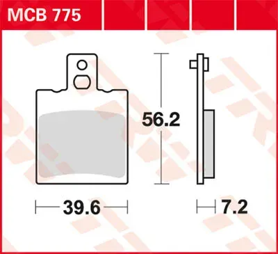 TRW Lucas MCB775 Bremsbelag
