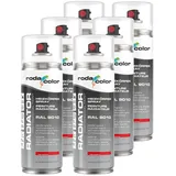 Roda Color Heizkörperspray RAL9010 reinweiss Sprühlack 6er Set - 400ml Spraydose
