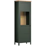 trendteam Vitrine Stanton 69 x 39 x 198 cm Grün