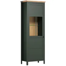 trendteam Vitrine Stanton 69 x 39 x 198 cm Grün