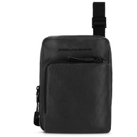 Piquadro Harper Umhängetasche Leder 18 cm black