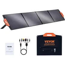 Vevor 200W Solarpanel Kit 18V monokristallinen Solarmodul wasserdichte ETFE-Oberfläche (IP67) Solaranlage Umwandlungsrate von 23% inkl.4-in-1-MC4-Adapterkabel Ideal für Wohnmobile Yachten Zuhause