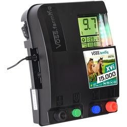VOSS.farming XVi 15.000 DIGITAL - extrem starkes Duo-Weidezaungerät 12V-230V