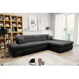 DOMO collection Ecksofa »Moric B/T/H 300/172/80 cm, auch in Cord, L-Form«, XXL-Format, wahlweise auch mit Bettfunktion und Armverstellung, grau