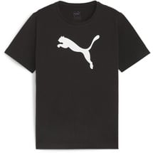 Puma Teamrise Logo Jersey Cotton Jr T-Shirts, Puma Black-puma Weiß, 164