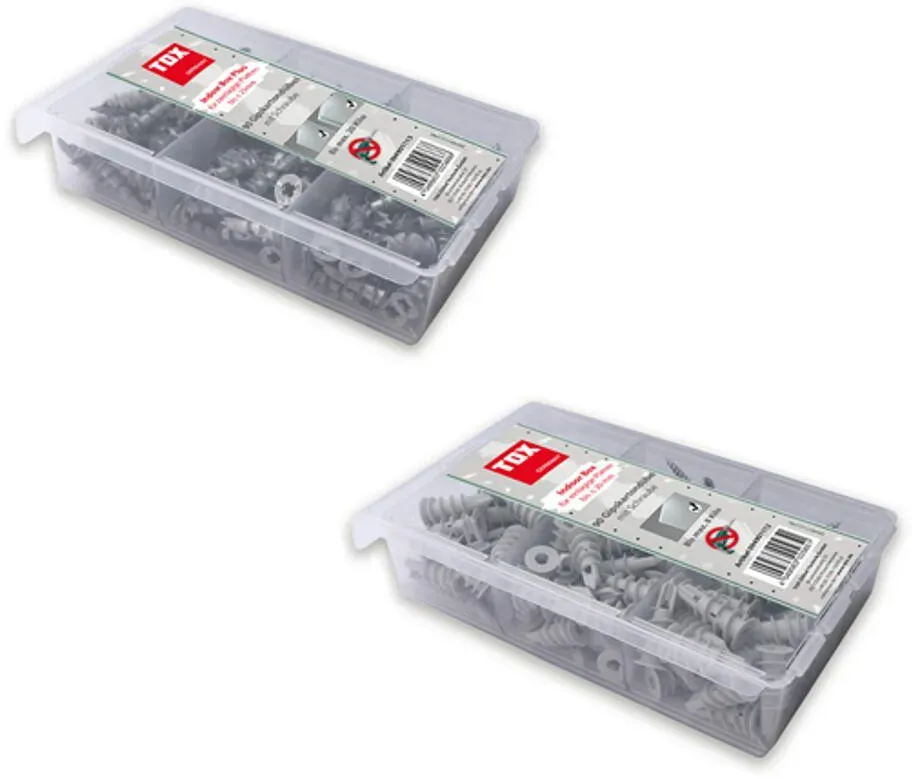 Gipskartondübel-Sortiment Indoor Box, TOX, 180tlg. (Ausführung: Indoor Box)